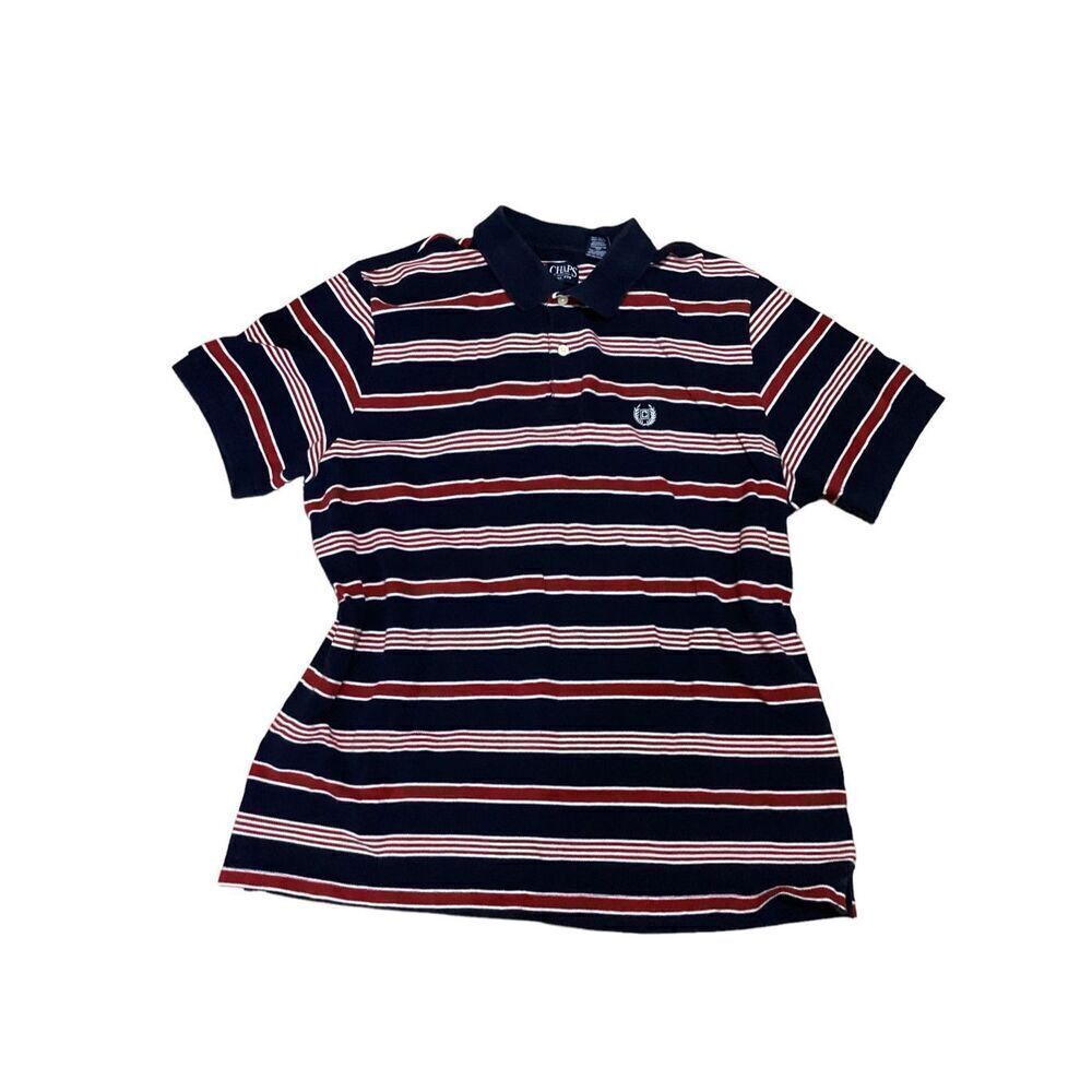 Chaps Striped Polo Shirt L